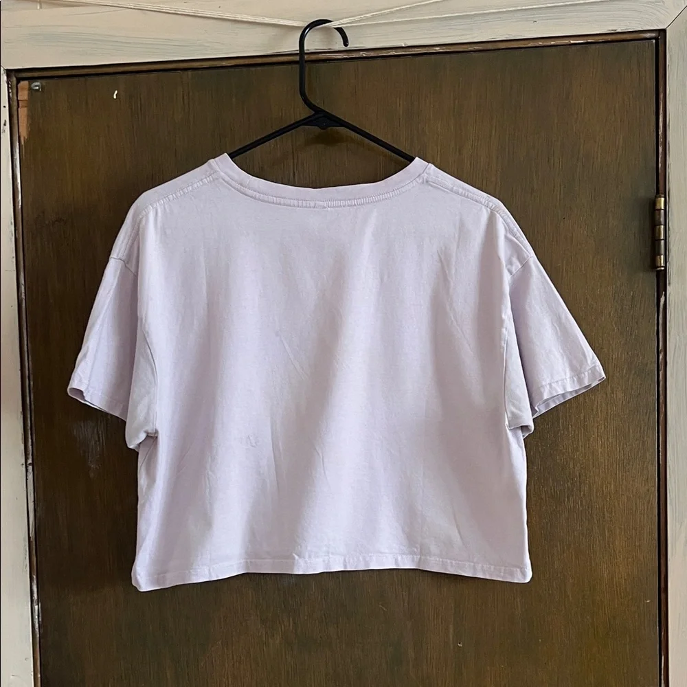Pure Barre "Lift Tone Burn" Lavender Cropped Drop Extra Large - Picture 4 of 4